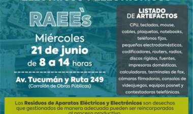  El 21 de junio de 2023 habrá una nueva campaña de desechos de residuos tecnológicos