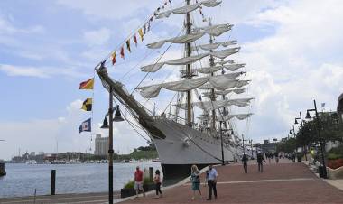 Estados Unidos, Baltimore le dio la bienvenida a la Fragata ARA “Libertad”