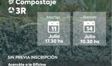 El Municipio de Coronel Rosales brinda nuevos talleres de compostaje y 3R con eco canje  