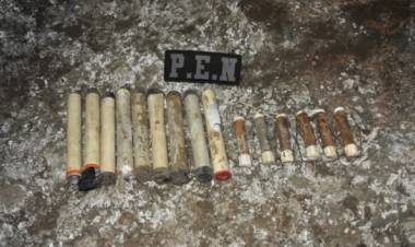 La Brigada de explosivos realizó un operativo en un baldío