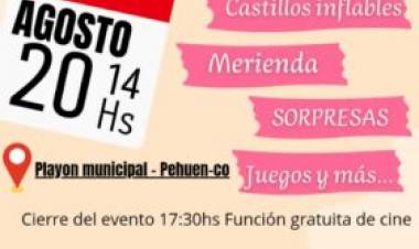 Pehuen Co festejará el Día de la Niñez en el Playon Municipal 
