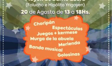 Este domingo 20/08, también se celebrará el “Día de la niñez” en el Playón Municipal de Barrio Laura