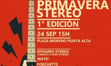 El Municipio de Coronel Rosales organiza la 1° edición de “Primavera Stereo” en Plaza Moreno