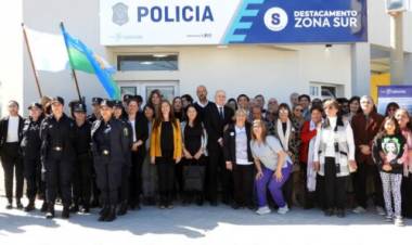 El Intendente Uset inauguró el nuevo edificio para el Destacamento Policial de Zona Sur 