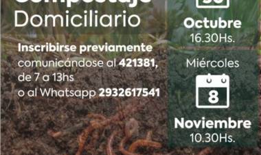 El Municipio de Coronel Rosales brinda nuevos talleres de Compostaje y RCP