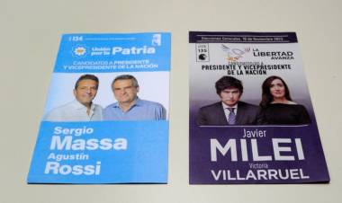 Ballottage: Mirá las boletas que vas a encontrar en el cuarto oscuro el próximo domingo