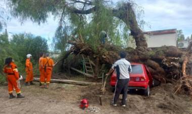 Desde Rescatistas Punta Alta salieron a ayudar a los afectados por el temporal