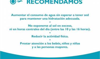 Recomendaciones a tener en cuenta por la ola de calor que azota al distrito