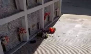 Destrozos y robos en el Cementerio Municipal