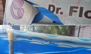 Vándalizaron un arenero en el Centro de Atención Temprana