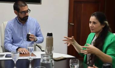 El Intendente Aristimuño se reunió con la subsecretaria de Minería de la Provincia de Buenos Aires
