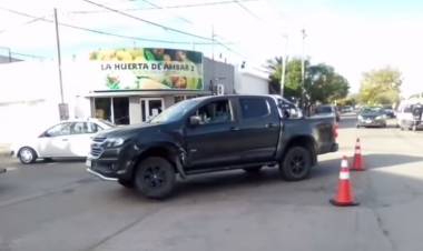 Accidente de tránsito en la esquina de 11 de septiembre y Humberto
