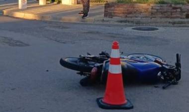 Un motociclista herido tras un accidente de tránsito