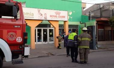 Bomberos Voluntarios acudieron al llamado de un principio de incendio