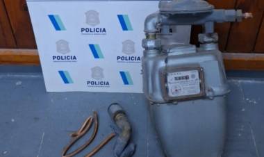 Detuvieron a un hombre acusado de robarse un medidor de gas