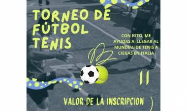 Profesor no vidente busca fondos para competencia de Tenis a Ciegas en Italia