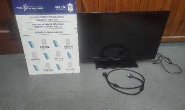La Policía secuestró un televisor a un hombre que no pudo acreditar su propiedad