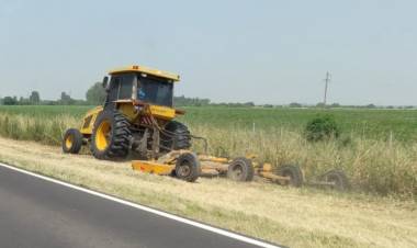 Vialidad Nacional pone en condiciones óptimas el sector de la rotonda de Ruta 3 y Ruta 249