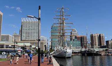 La fragata ARA “Libertad” amarró en el Puerto de Baltimore