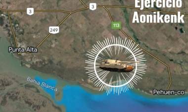 El ejercicio militar Aonikenk se siente con intensidad en Coronel Rosales