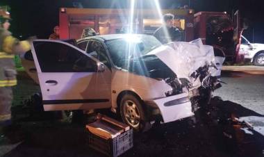 Accidente fatal en el cruce de la ruta 3 y ruta 3 vieja