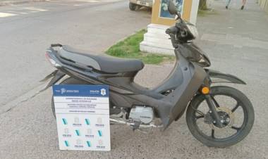Encontraron una moto denunciada como robada 