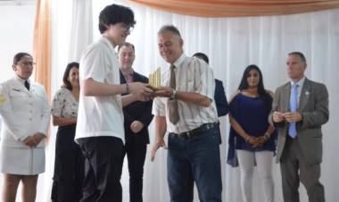 Acto distrital por el cierre del ciclo lectivo en la Escuela Técnica Nº 1