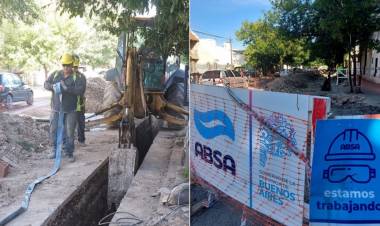 Avanza la primera etapa de recambio de colectores cloacales en sectores de Punta Alta