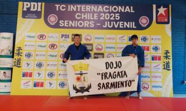 DOJO Fragata Sarmiento fue parte del campo de entrenamiento Internacional de Judo en Chile