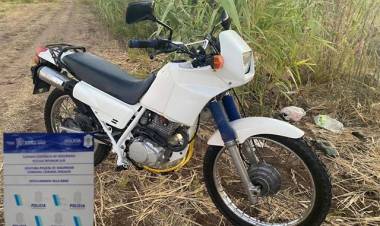 Detuvieron a un hombre que circulaba en una moto robada