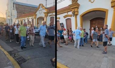 Familiares, amigos y vecinos pidieron Justicia por Rubén Vismara a un mes de su muerte