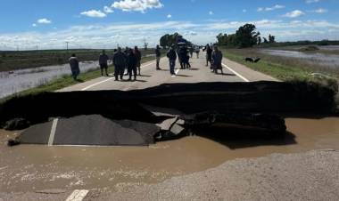 Colapsó la ruta 3 sur, en el kilómetro 711