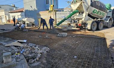 Finalizaron los trabajos de reparación en la esquina de Libertad y Alvear