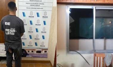 Un hombre rompió un vidrio, entró por una ventana y encerró a su expareja: fue capturado