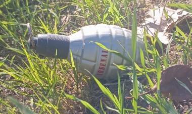 Se realizo un operativo por el hallazgo de un explosivo y era un envase de perfume