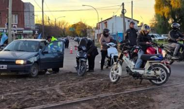 Se secuestraron 12 motos por faltas de tránsito en un operativo de control
