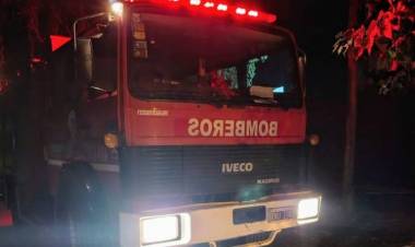 Principio de incendio en una vivienda de Buchardo al 500