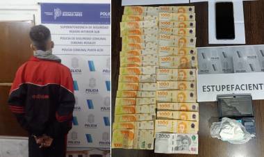 Aprehendieron a un hombre con tenencia de cocaína en cercanías al Parque San Martín