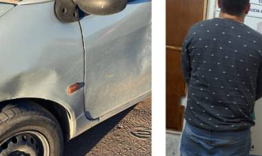 Un hombre discutió con su ex pareja, le abolló el auto y terminó aprehendido