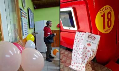 Bomberos Voluntarios de Punta Alta recibieron y agasajaron en su día a los menores de la Casa del Niño