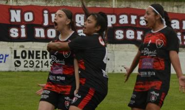 Femenino: Lluvia de goles en el clásico rosaleño, festejaron las rojinegras