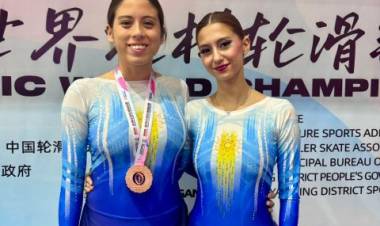 Exitosa participación de dos puntaltenses con Roller Dreams en el Mundial de Patinaje Artístico