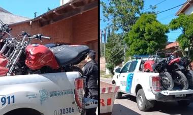 Secuestran motos robadas en el domicilio de una mujer policía e investigan a su hijo por los hechos