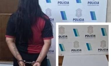 Una mujer fue aprehendida por agredir a su hermano con un cuchillo