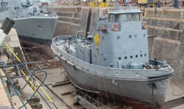 Se hundió en la Base Naval Puerto Belgrano un ex remolcador que iba a ser rematado como chatarra