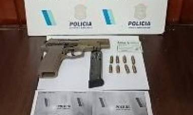 Allanamiento positivo por amenazas agravadas: secuestraron una pistola 9 mm