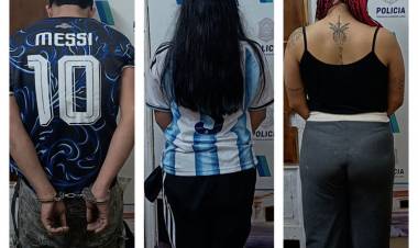 Dos mujeres y un hombre fueron aprehendidos por una pelea durante los festejos de ayer