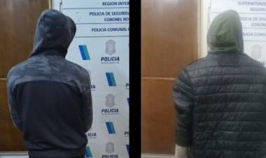 Dos delincuentes fueron detenidos por el robo a una pizzería