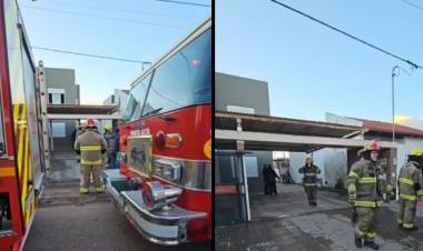 Un hombre fue hospitalizado tras un principio de incendio en su vivienda