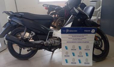 Aprehendido en una moto con numeración suprimida y por pedido de detención por Lesiones Agravadas